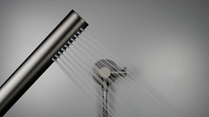 Deante SILIA Unterputz-Duschsystem vertikal Kegelstrahl-Brause Titanium