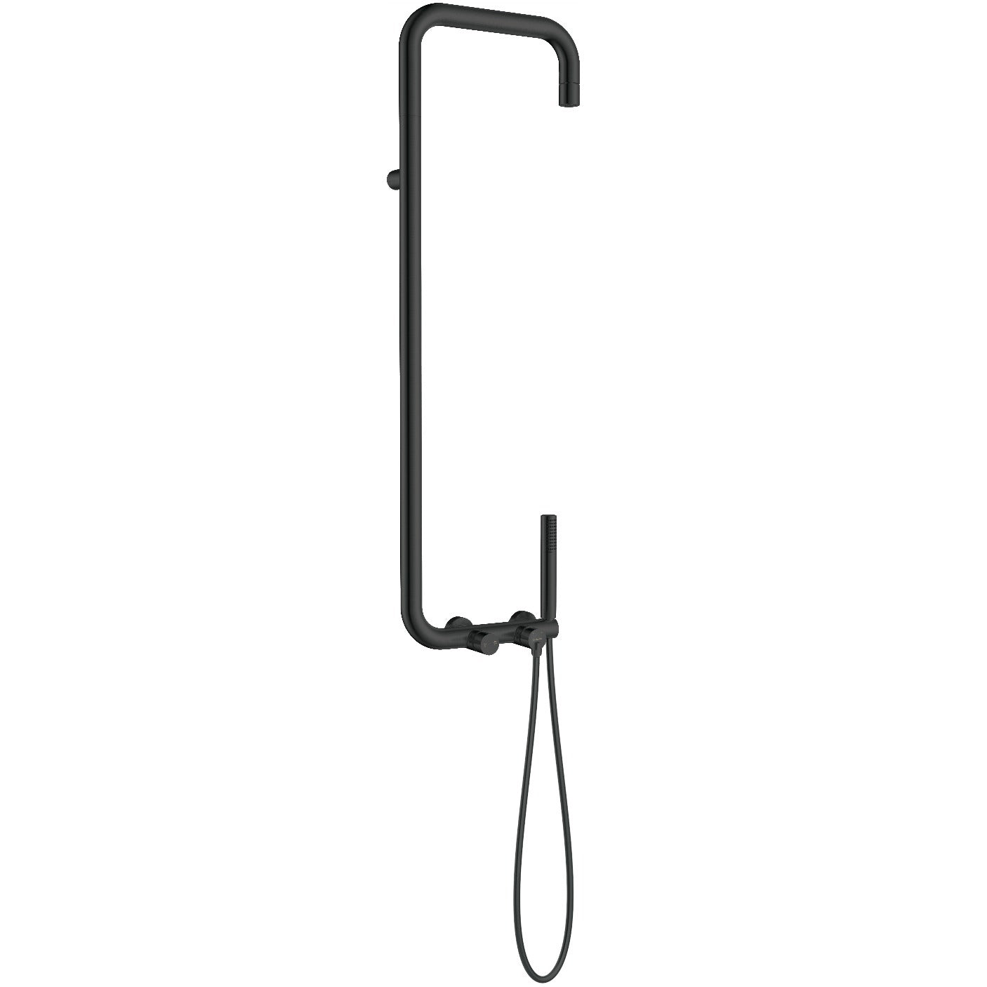 Deante SILIA Design-Duschsystem Armatur mit Funktionsschalter Schwarz