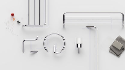 Deante SILIA Badablage Wandablage gerippt Chrom