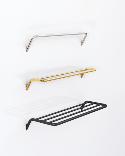 Deante SILIA Badablage Wandablage gerippt Schwarz