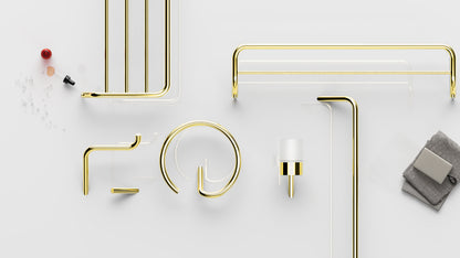 Deante SILIA Design-Handtuchring offen rund Gold