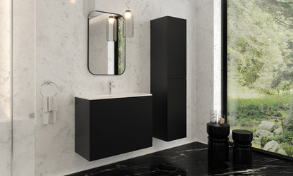 Deante MOKKO Badspiegel Wandspiegel rechteckig 50 x 75 cm Schwarz