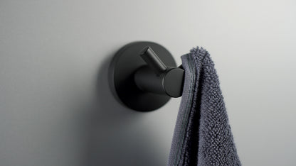 Deante JASMIN Wandhaken Handtuchhaken doppelt Schwarz