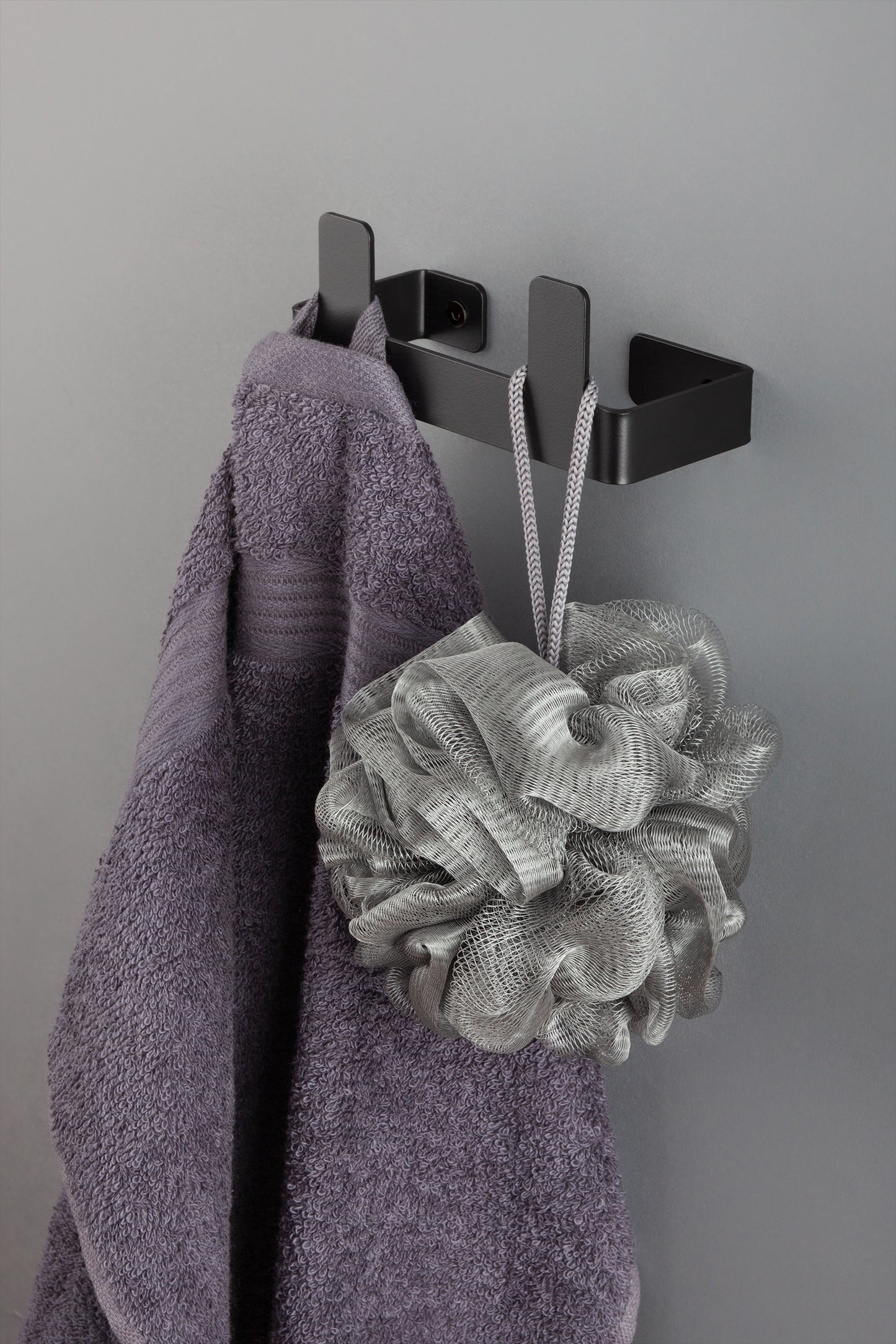 Deante MOKKO Wandhaken Kleiderhaken doppelt Schwarz