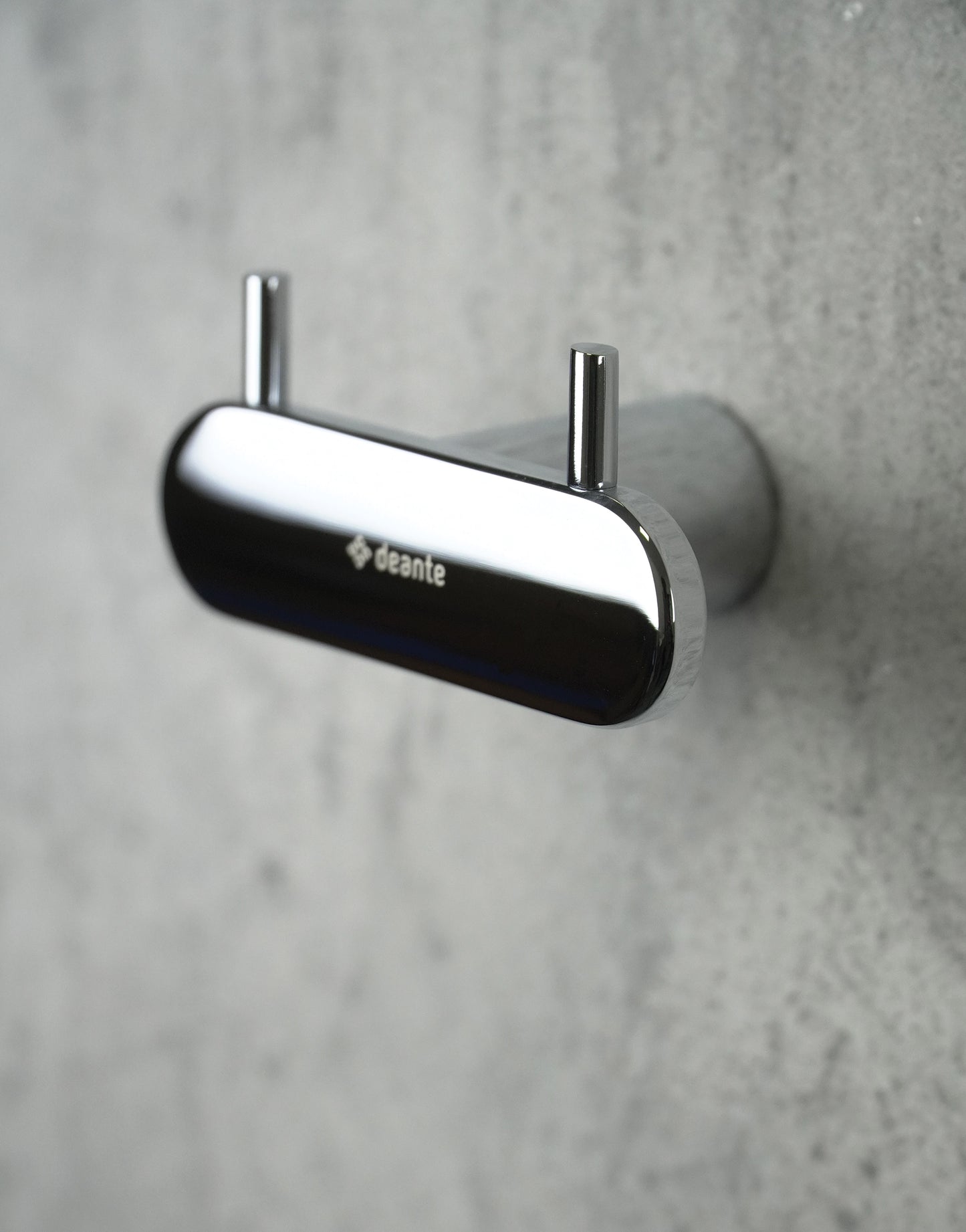 Deante ROUND Handtuchhaken Bademantelhaken doppelt Chrom