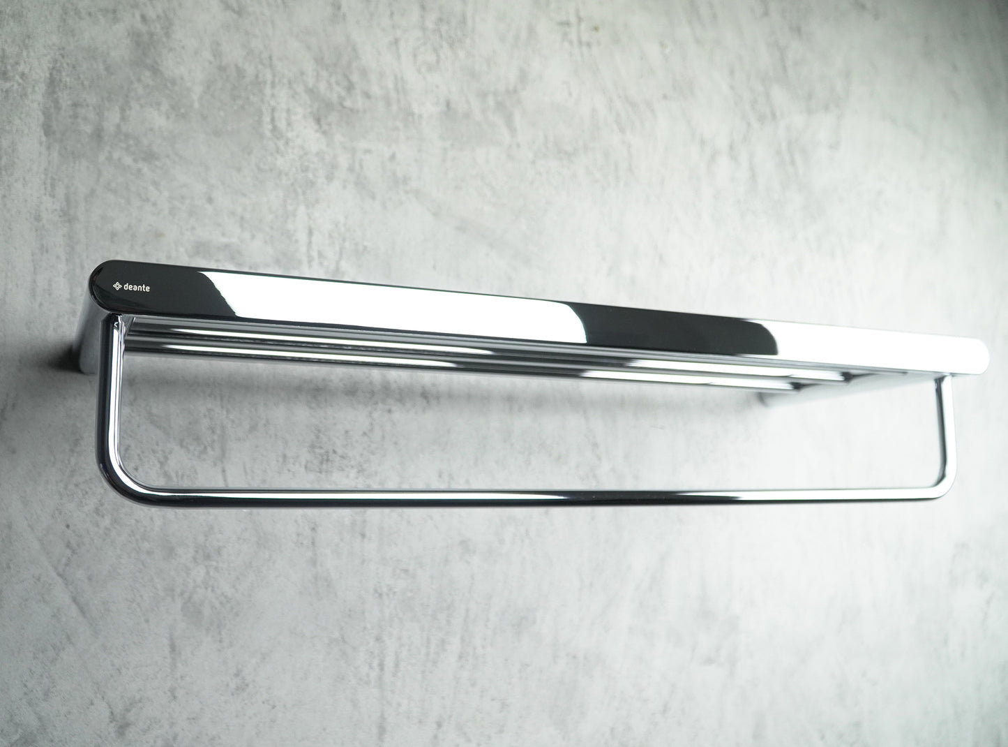 Deante ROUND Badablage mit Handtuchstange Chrom