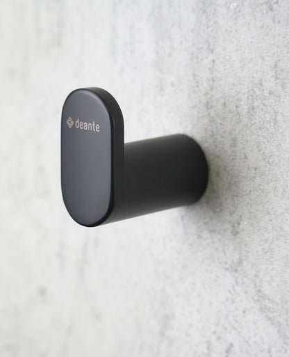 Deante ROUND Design-Wandhaken Handtuchhaken einzeln Schwarz