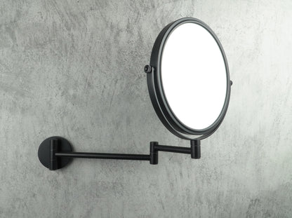 Deante ROUND Kosmetikspiegel mit beweglichem Arm zur Wandmontage Schwarz