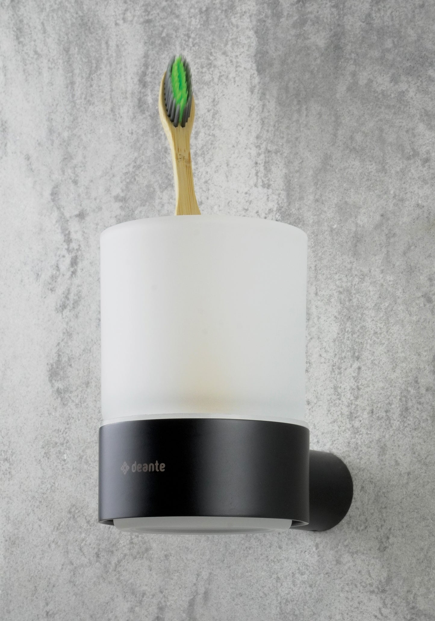 Deante ROUND Zahnputzbecher Wandmontage Schwarz