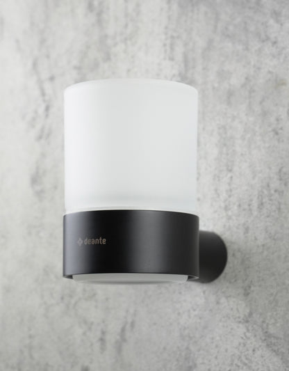 Deante ROUND Zahnputzbecher Wandmontage Schwarz