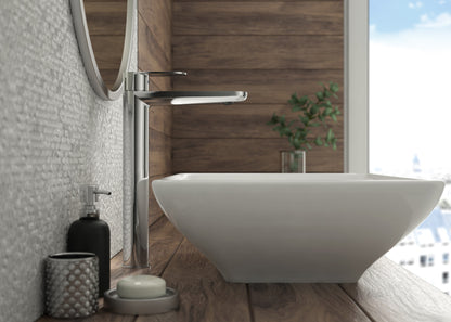 Deante ALPINIA Waschtischarmatur hoch für Aufsatzwaschbecken Chrom