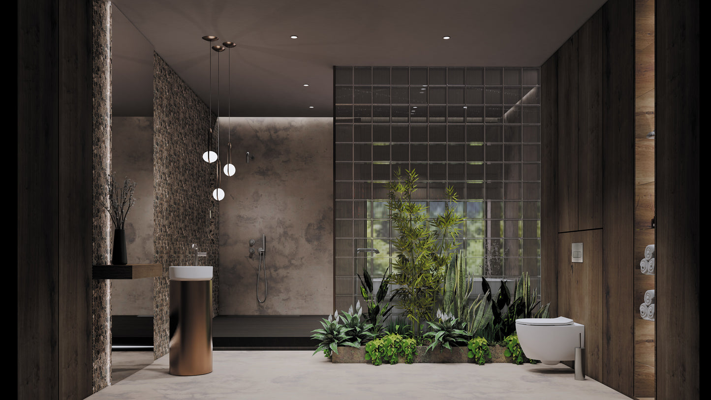 Deante SILIA Keramik-Aufsatzwaschbecken rund Ø 36 cm Weiß