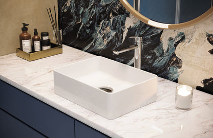 Deante CLICK-CLACK Abflussstopfen Ablaufgarnitur für Waschbecken ohne Überlauf Chrom