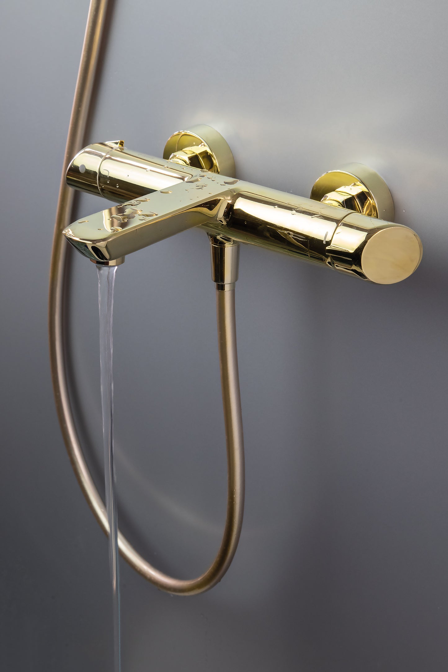 Deante ARNIKA Thermostat-Badewannenarmatur Aufputz Gold