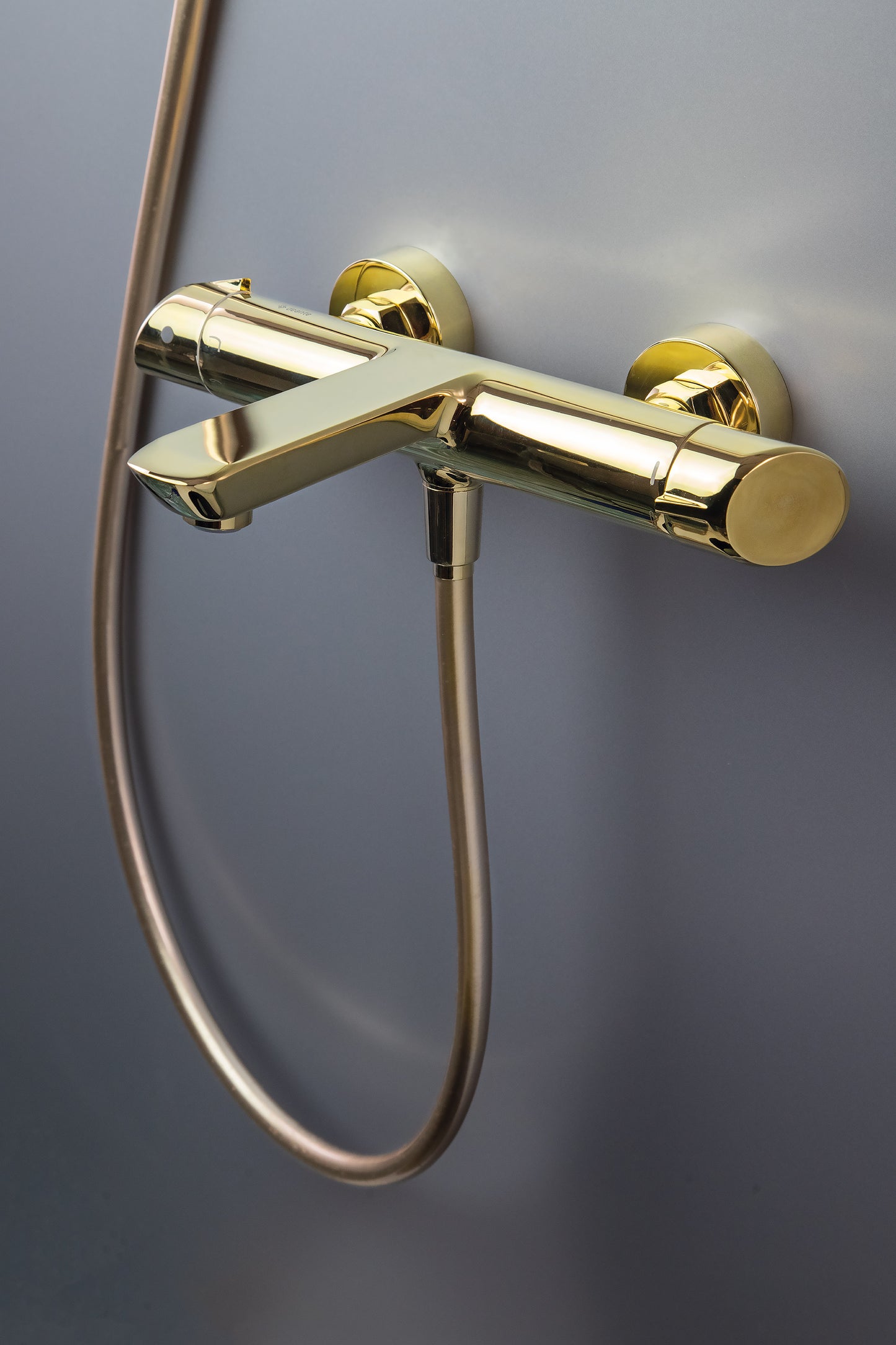 Deante ARNIKA Thermostat-Badewannenarmatur Aufputz Gold