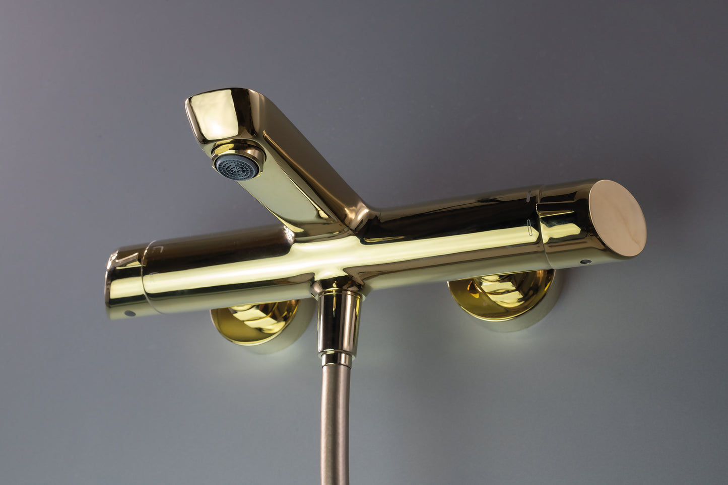 Deante ARNIKA Thermostat-Badewannenarmatur Aufputz Gold