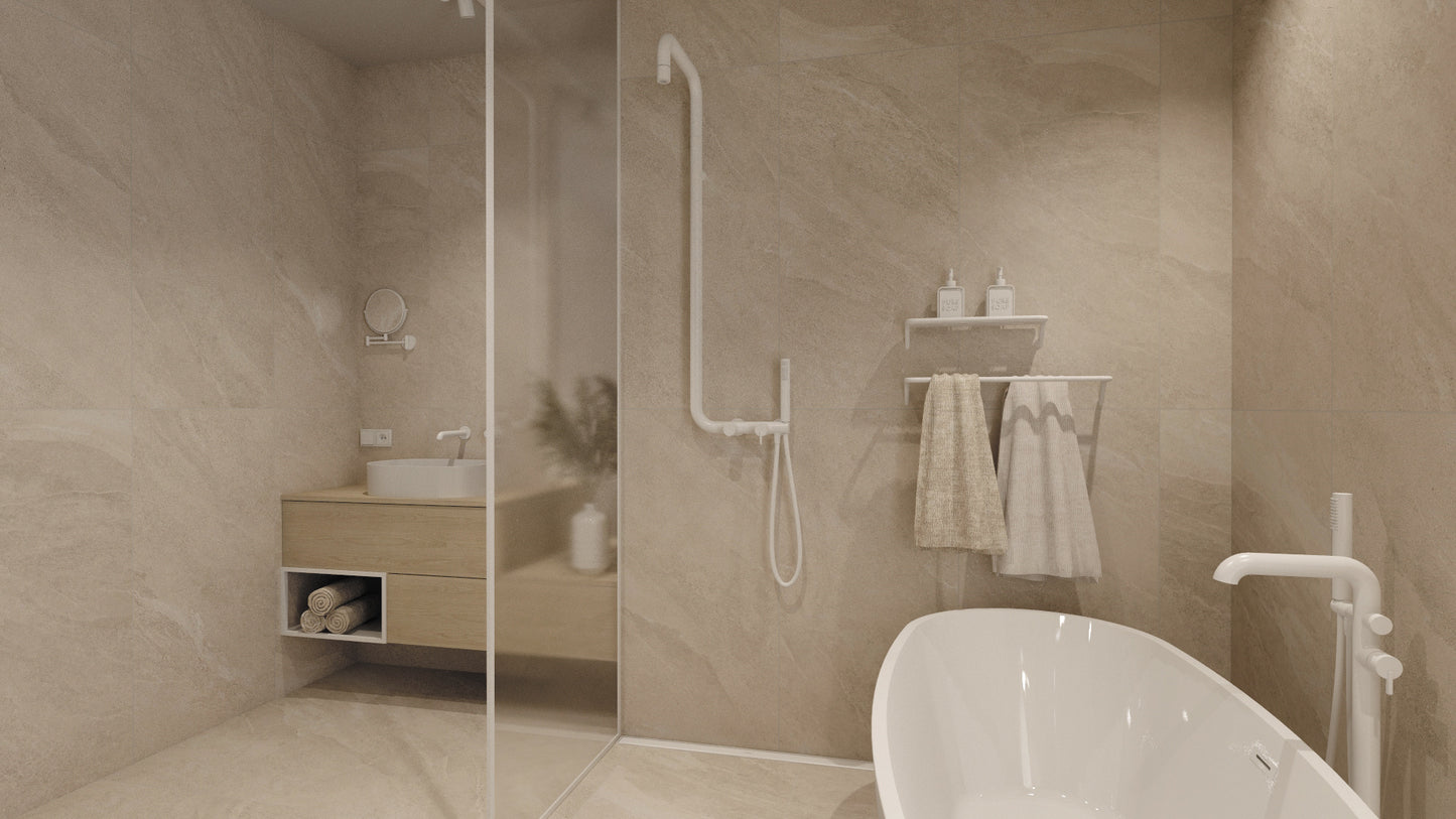 Deante SILIA Duschablage Duschkorb Weiß