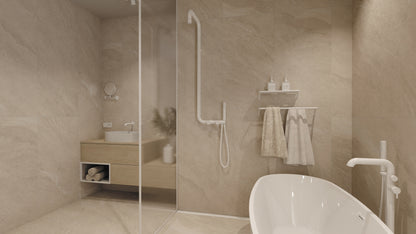 Deante SILIA Design-Waschtischarmatur Unterputz mit Hebel Weiß