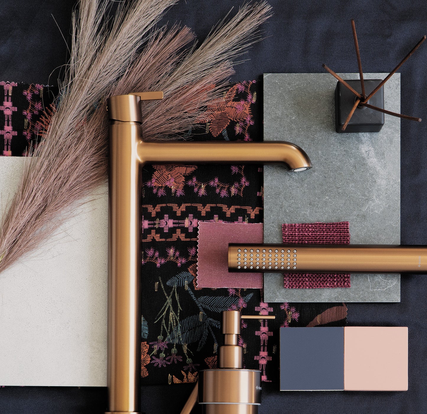 Deante SILIA Seifenspender zur Wandmontage Bronze gebürstet