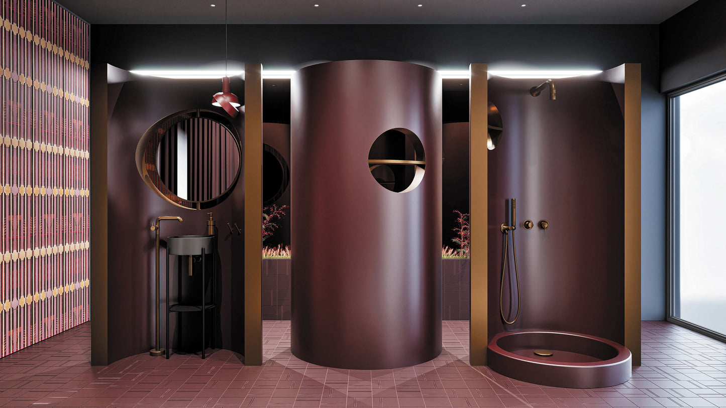 Deante SILIA Seifenspender zur Wandmontage Bronze gebürstet