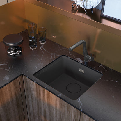 Deante SILIA Design-Küchenarmatur mit ausziehbarer Handbrause Titanium