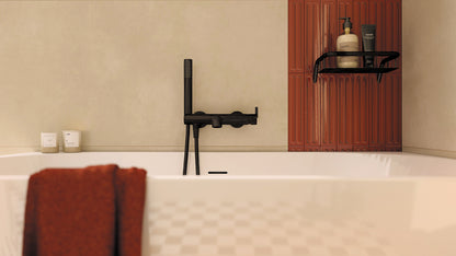 Deante SILIA Duschablage Duschkorb Design-Regal Schwarz