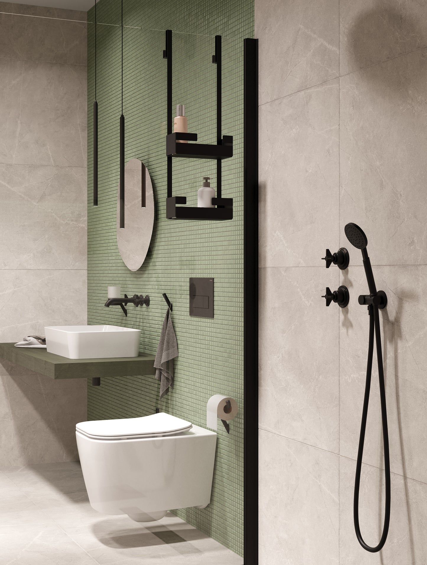 Deante HIACYNT Wand-WC inklusive WC-Sitz spülrandlos Weiß