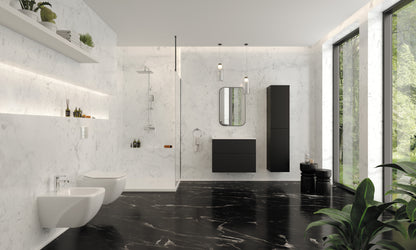 Deante PRIZMA Walk-In Duschwand Trennwand 90 x 195 cm Schwarz