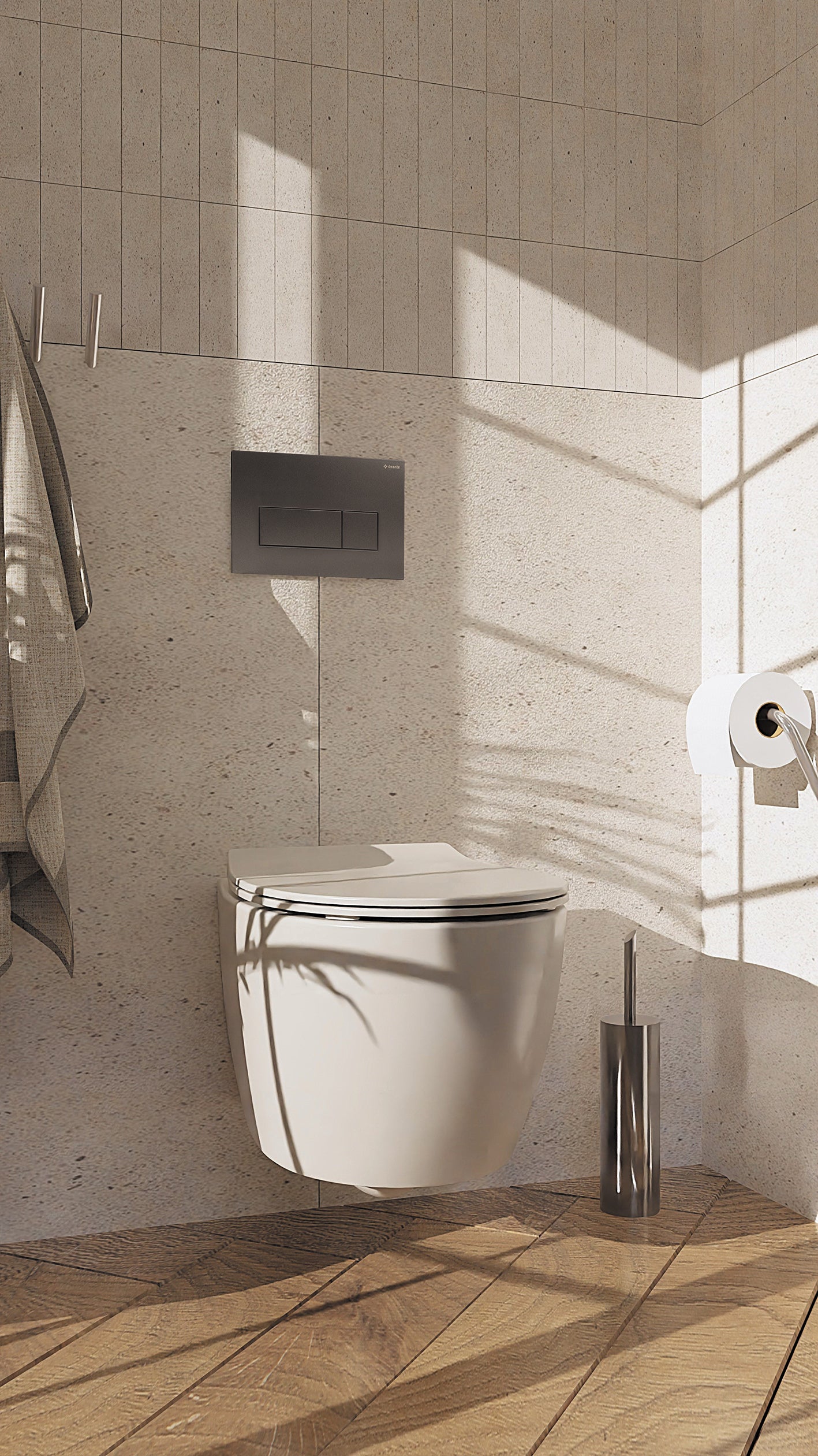 Deante SILIA Wand-WC inklusive WC-Sitz spülrandlos Weiß