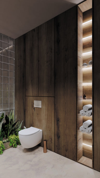 Deante SLIM Betätigungsplatte 2-Mengen-Spülung Stahl gebürstet