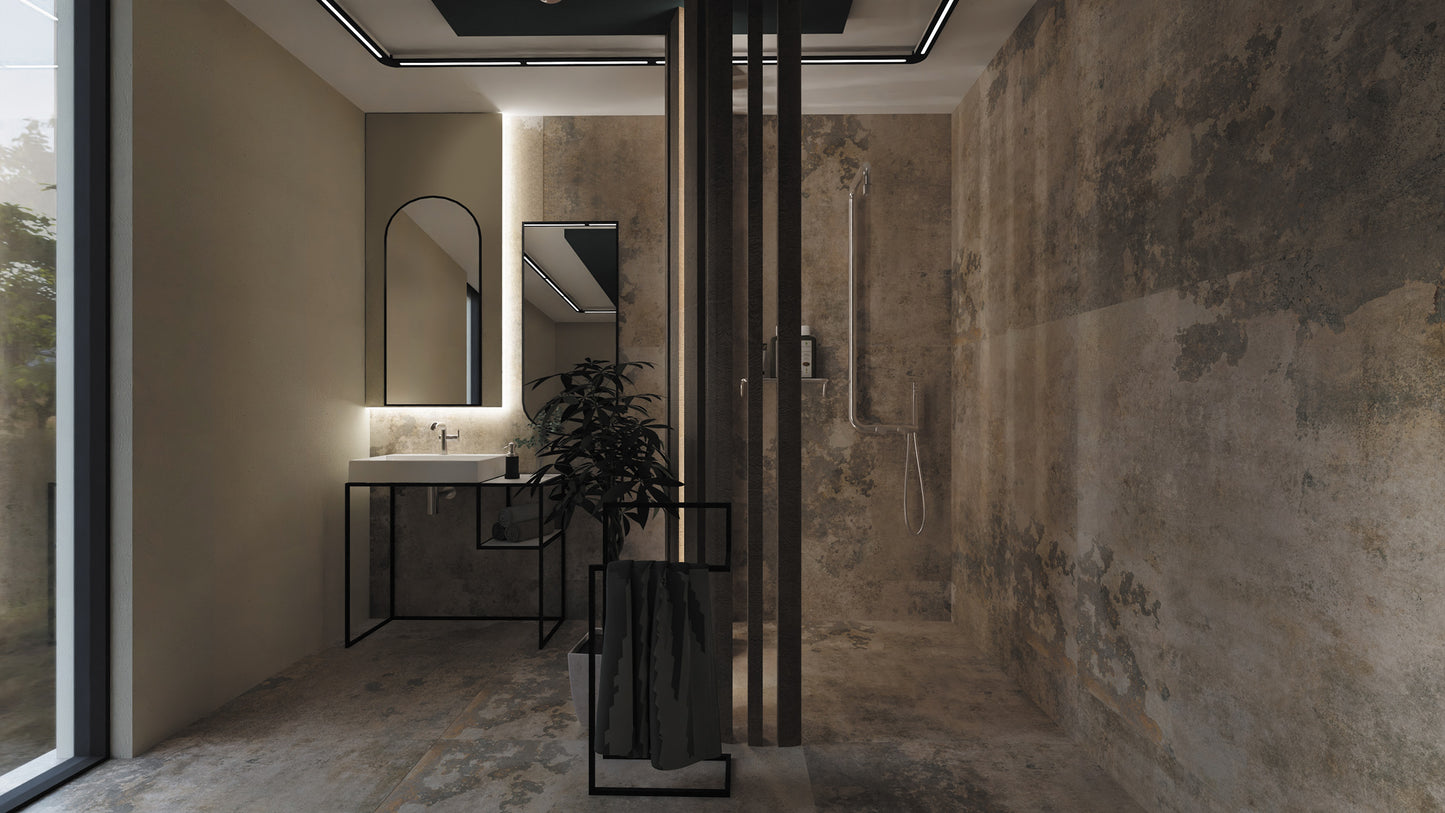 Deante SILIA Design-Duschsystem Armatur mit Funktionsschalter Chrom