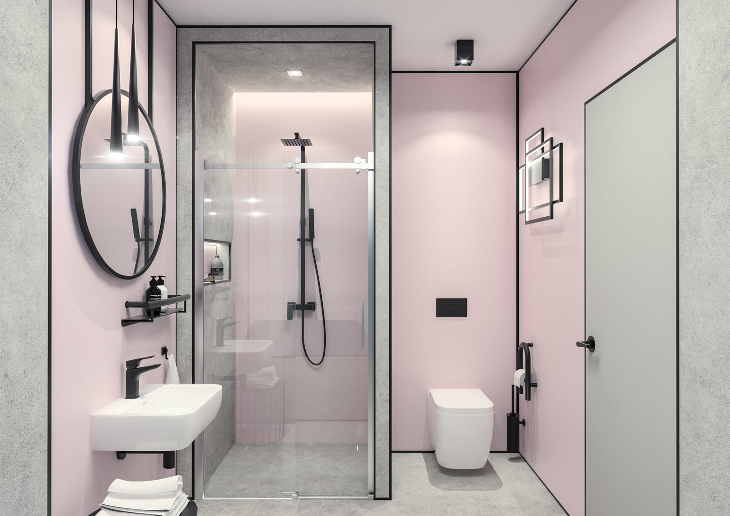 Deante VITAL Haltegriff Senioren-Aufstehhilfe mit Toilettenpapierhalter Schwarz