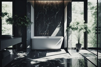 Deante SILIA 4-Loch Design-Wannenarmatur Unterputz Titanium