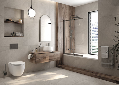 Deante PRIZMA Acryl-Einbaubadewanne 150 cm Weiß