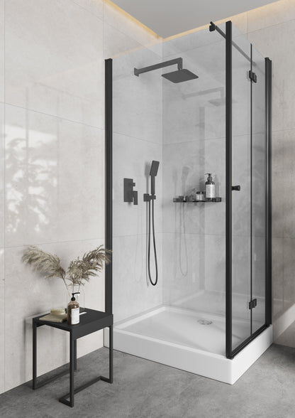 Deante KERRIA PLUS Falttür für Dusche Nischentür 80 x 200 cm Schwarz