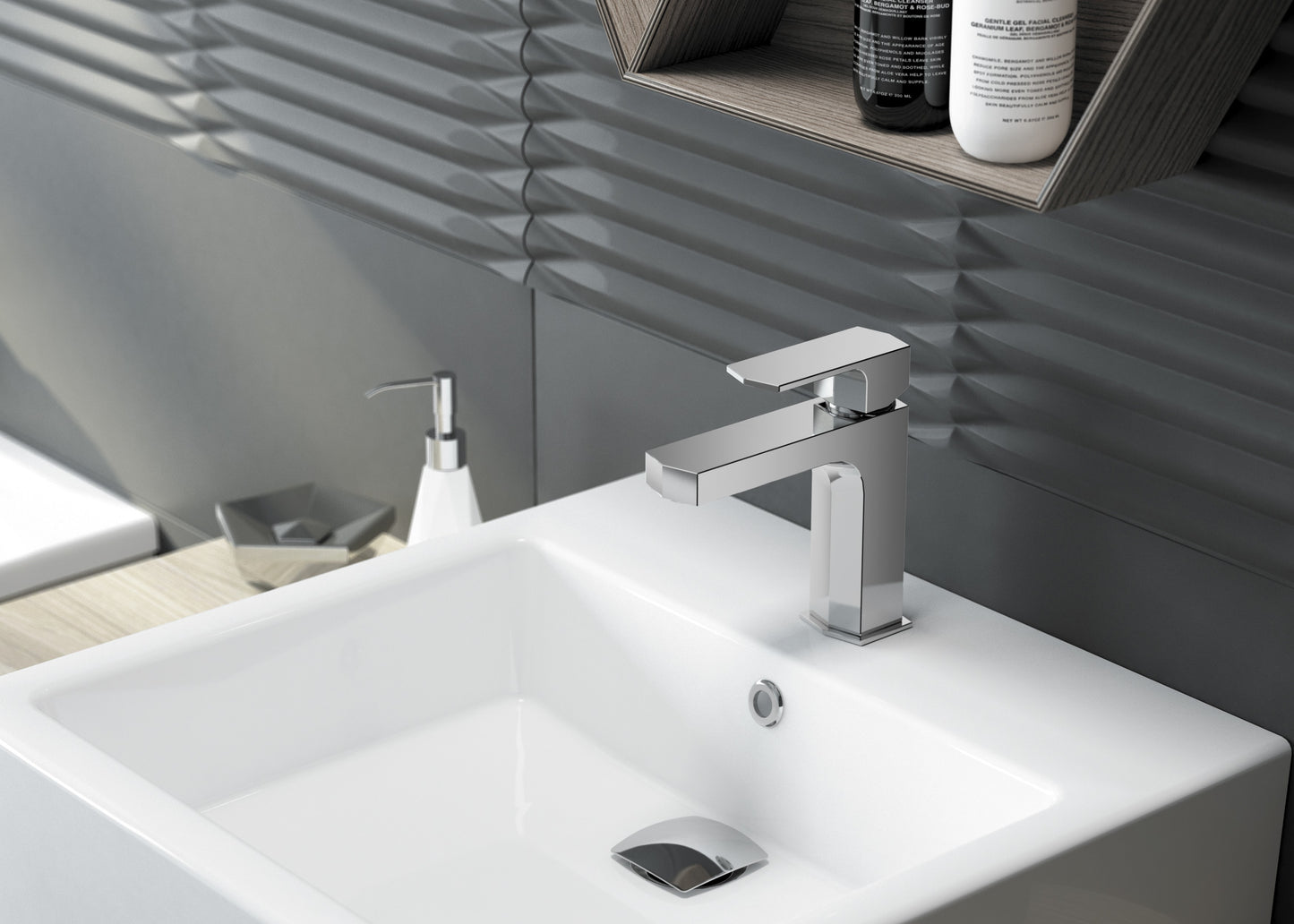 Deante TEMISTO Waschbecken zur Aufsatz- und Wandmontage 60 x 50 cm Weiß