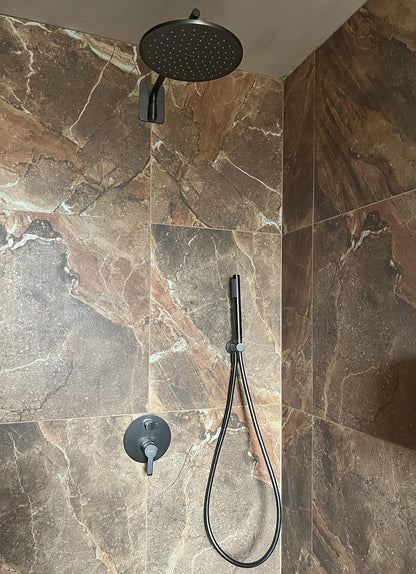 Deante CASCADA Kopfbrause (1 Strahlart) rund Ø 25 cm Titanium