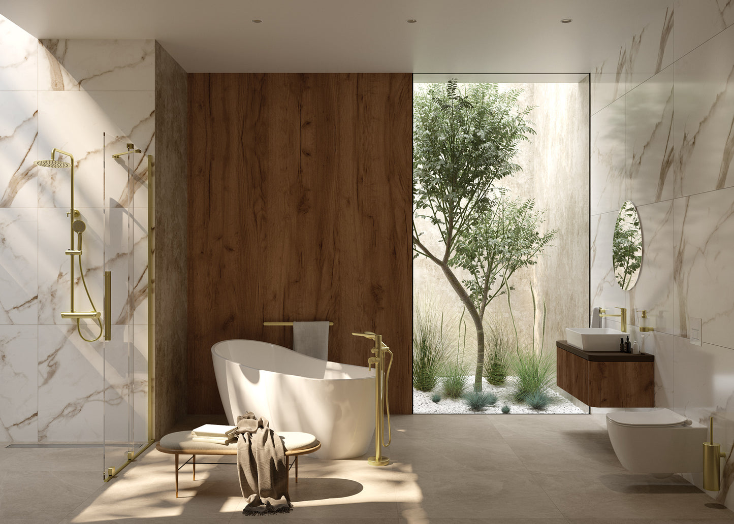 Deante ARNIKA Acryl-Badewanne freistehend asymmetrisch 150 cm Weiß