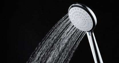 Deante BORO Duschbrause rund Anti-Kalk (6 Strahlarten) Chrom-Weiß