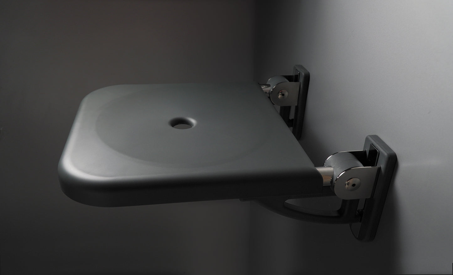 Deante LEHNEN Duschsitz klappbar Klappsitz für Senioren Anthrazit