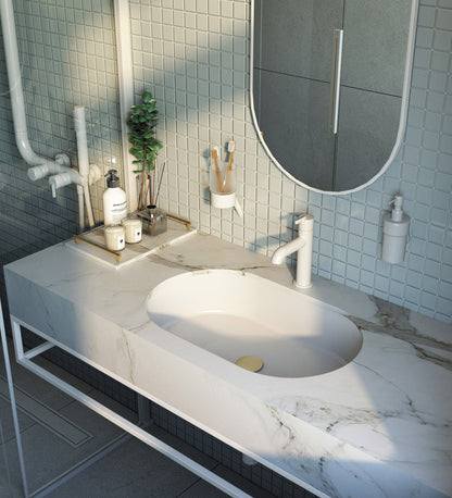 Deante SILIA Waschbeckenarmatur Einhand-Waschtischbatterie Weiß