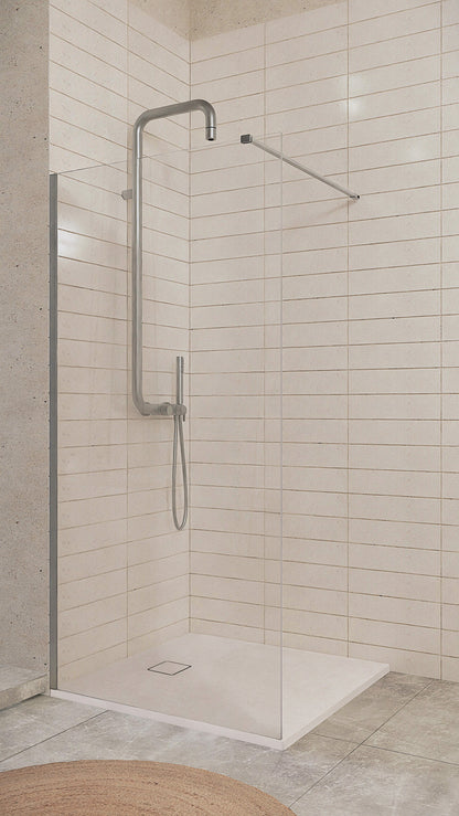 Deante CORREO Granit-Duschwanne quadratisch 100 x 90 cm Alabaster