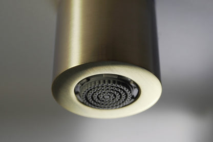 Deante SILIA Design-Regenduschkopf Kopfbrause (1 Strahlart) Gold gebürstet