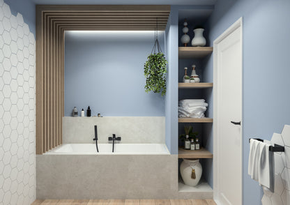 Deante HIACYNT Wannenarmatur mit Einhebelmischer Schwarz