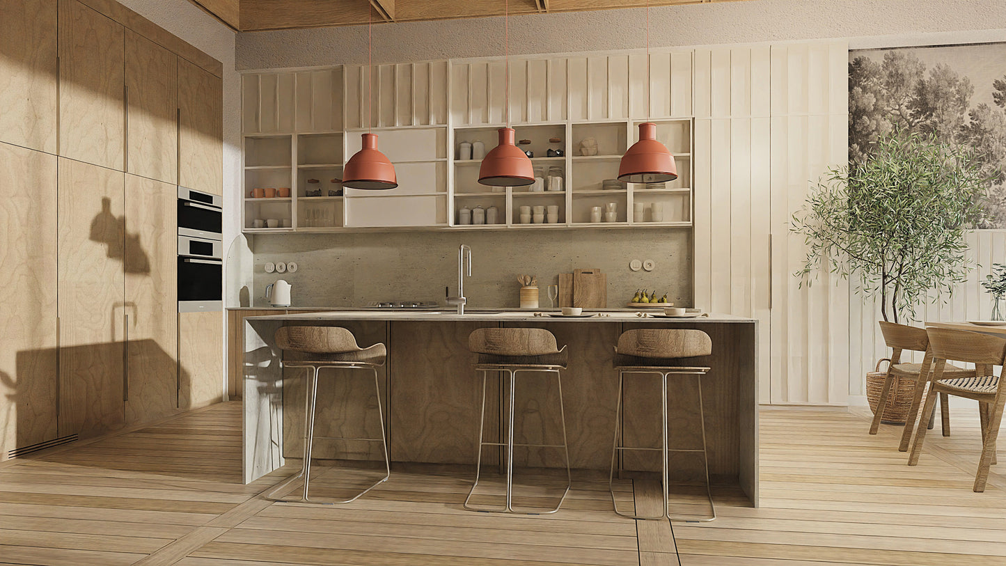 Deante MOMI Granitspüle mit tiefem Becken und Schneidebrett Alabaster