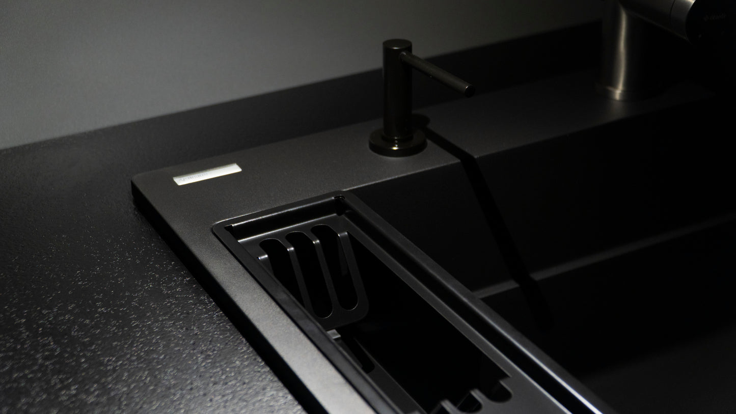 Deante Zubehörset für MAGNETIC Spülbecken modulares Abtropfgestell Schwarz