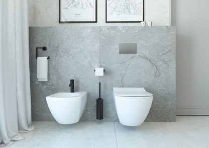 Deante BLUR WC-Komplettset Unterputz-Vorwandelement (6-in-1) Weiß-Chrom