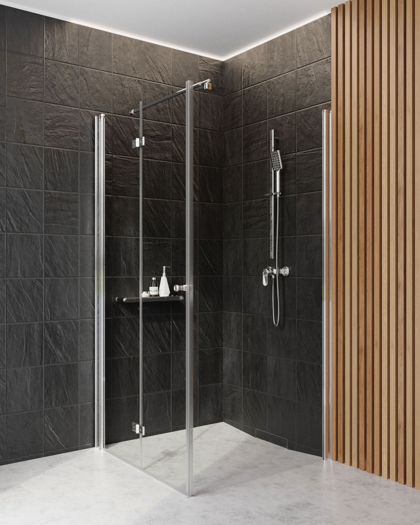 Deante ALPINIA Design-Duscharmatur Einhebelmischer Chrom