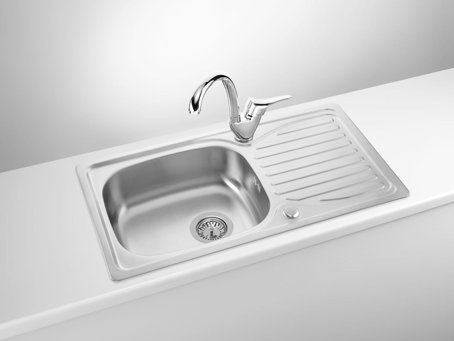 Deante JOKO Spültischarmatur mit Einhebelmischer hoher Auslauf Chrom