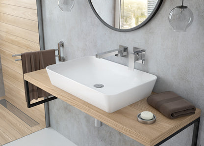 Deante TESS Design-Aufsatzwaschtisch rechteckig 60 x 40 cm Weiß